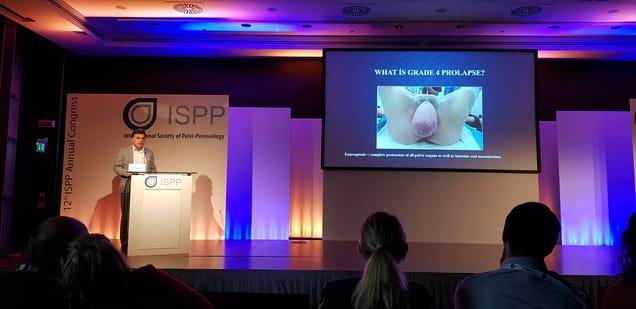 Presentation by Dr. Alpaslan Caliskan at the 12th International Society of Pelvi-Perineology Congres