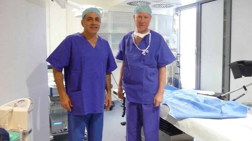 Dr. Alpaslan Caliskan with Prof. Dr. Klaus Goeschen