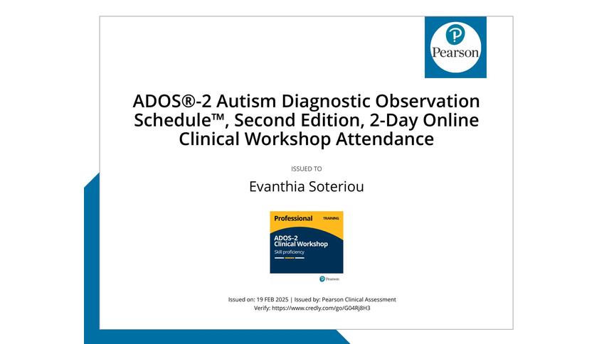 ADOS-2 Clinical Workshop