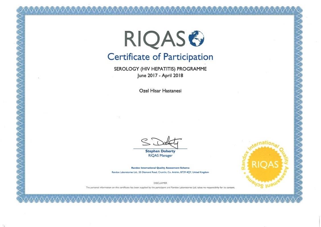 Randox International Quality Assessment Scheme